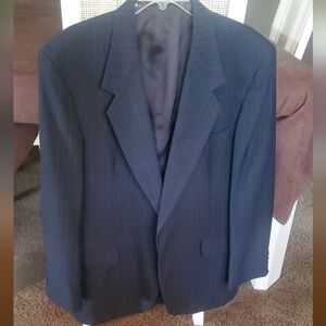 Towncraft Navy Pinstripe Blazer 43R